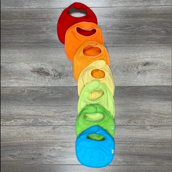 Green Sprouts Bibs 7 Velcro Terrycloth Teething Bibs - Picture 14 of 14